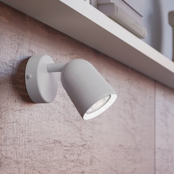 Eglo - Επιτοίχιο σποτ 1xGU10/5W/230V λευκό