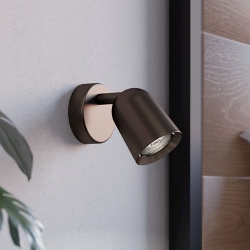 Eglo - Επιτοίχιο σποτ 1xGU10/5W/230V, μπρούτζινο