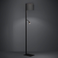 Eglo - Επιδαπέδια λάμπα LED 1xE27/40W/230V + LED/3,8W 3000K μαύρο