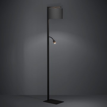 Eglo - Επιδαπέδια λάμπα LED 1xE27/40W/230V + LED/3,8W 3000K μαύρο