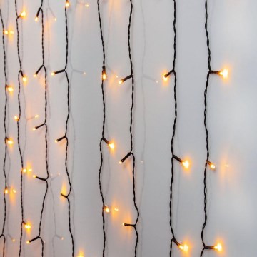 Eglo  - Εξωτερικά Χριστουγεννιάτικα λαμπάκια κουρτίνα LED 120xLED 2m IP44 ζεστό λευκό