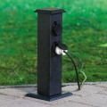 EGLO - Εξωτερικού χώρου garden Κολωνάκι με πρίζες SCHUKO IP44