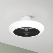 Eglo - Ανεμιστήρας οροφής LED Dimmable LED/25,5W/230V λευκό/μαύρο + τηλεχειριστήριο