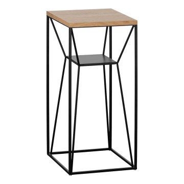 Eglo - Βοηθητικό τραπεζάκι 65,5x30,5 cm μαύρο/καφέ