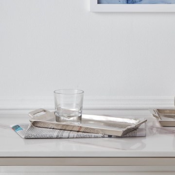 Eglo - Διακοσμητικός δίσκος 12,5x28,5 cm χρώμιο