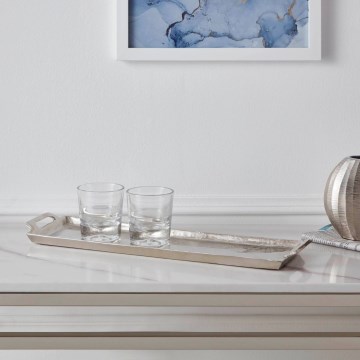 Eglo - Διακοσμητικός δίσκος 12,5x44 cm χρώμιο