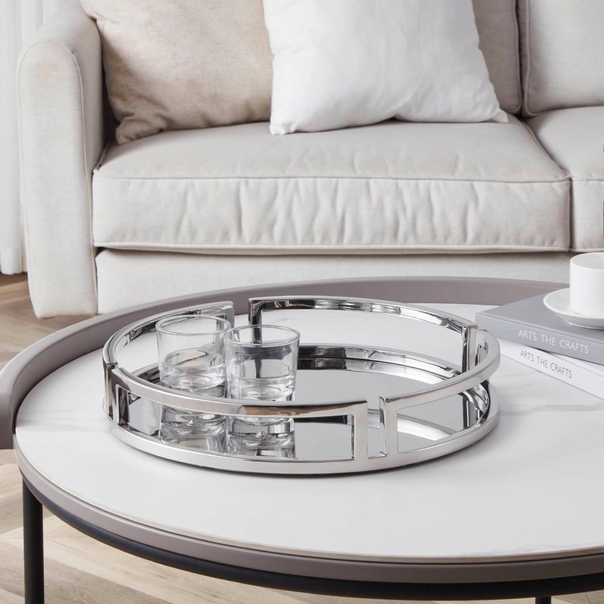 Eglo - Διακοσμητικός δίσκος διάμετρος 38 cm γυαλιστερό χρώμιο