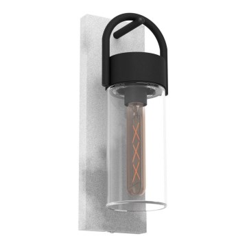 Eglo - Εξωτερικό επιτοίχιο φωτιστικό 1xE27/28W/230V IP44 γκρι