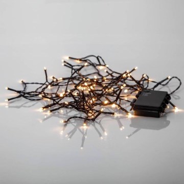 Eglo - Εξωτερικό χριστουγεννιάτικο φωτιστικό LED αλυσίδα 80xLED/3xAA 6,1μ IP44