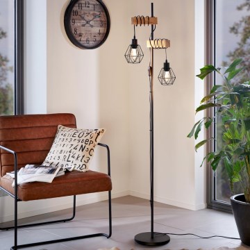 Eglo - Επιδαπέδια λάμπα TOWNSHEND 2xE27/60W/230V