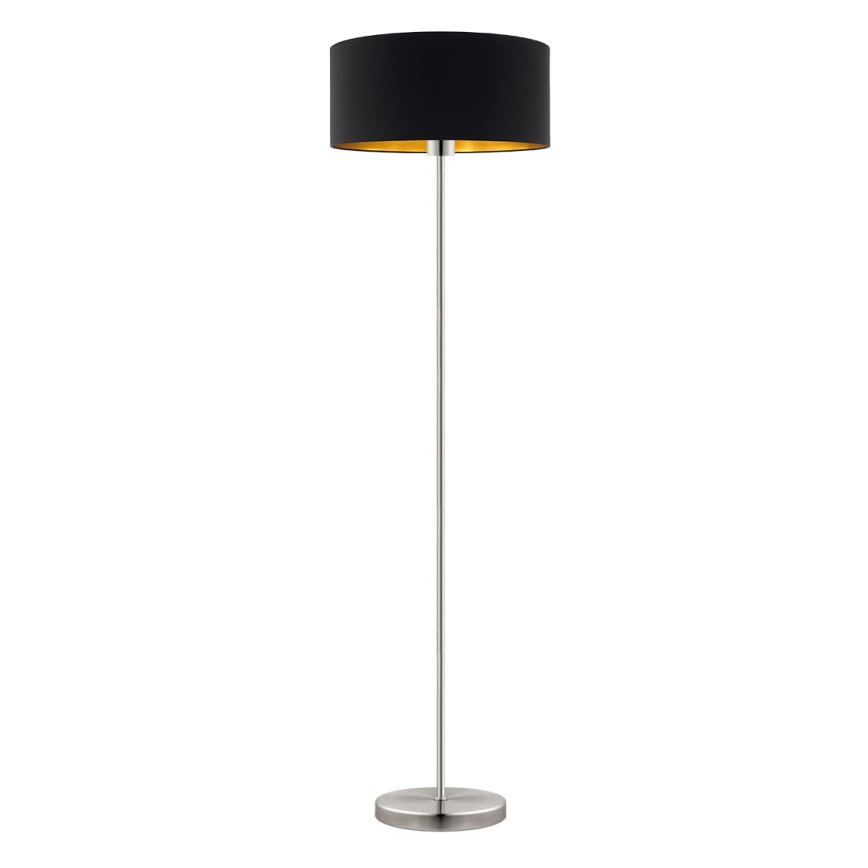 Eglo - Επιδαπέδια λάμπα LED TUNJA 1xE27/60W/230V ματ χρώμιο/μαύρο