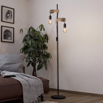 Eglo - Επιδαπέδια λάμπα TOWNSHEND 2xE27/10W/230V - FSC πιστοποιημένο