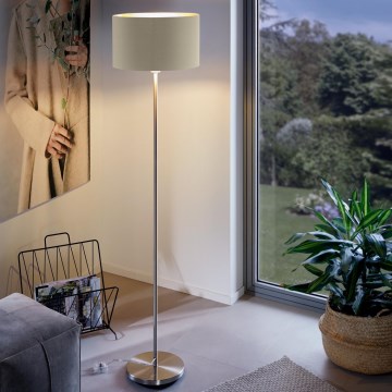 Eglo - Επιδαπέδιο φωτιστικό 1xE27/60W/230V taupe