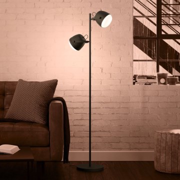 Eglo - Επιδαπέδιο φωτιστικό 2xE27/28W/230V μαύρο