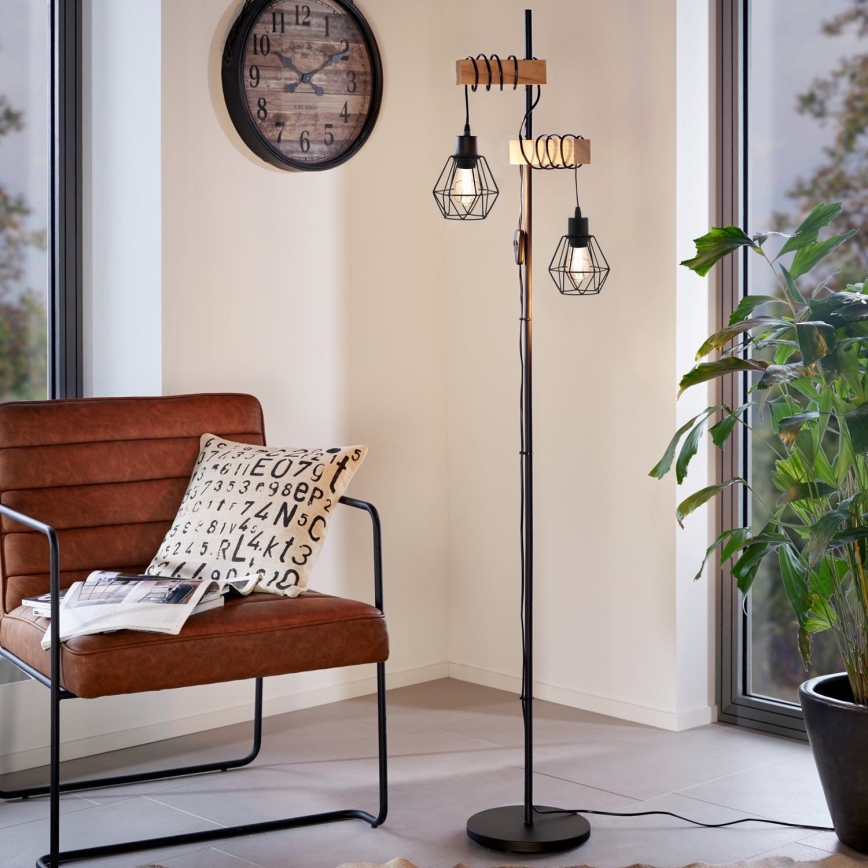 Eglo - επιδαπέδιο φωτιστικό TOWNSHEND 2xE27/60W/230V
