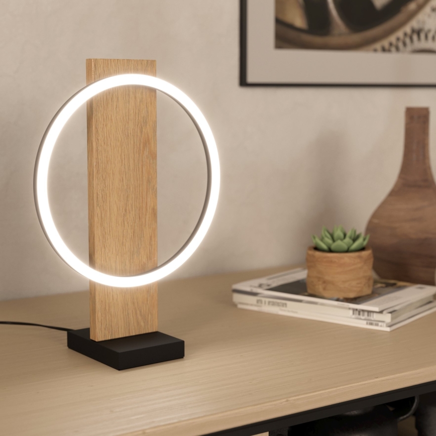 Eglo - Επιτραπέζιο φωτιστικό LED LED/12W/230V 3000K μπεζ/μαύρο