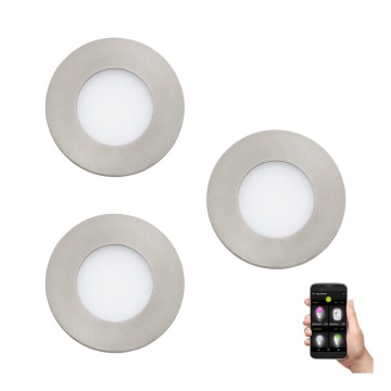 Eglo - ΕΤ 3x LED Dimmable φωτιστικά μπάνιου FUEVA-Z  LED/2,8W/230V IP44