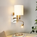 Eglo - Ευέλικτο φωτιστικό LED 1xE27/40W+LED/3,8W λευκό