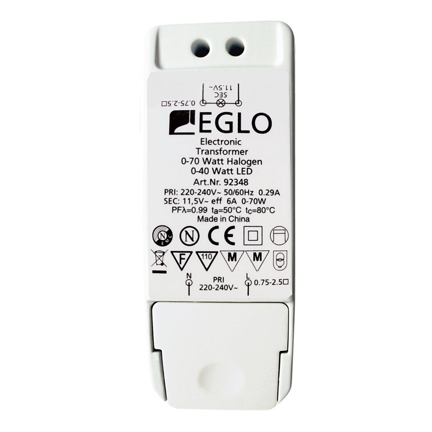 Eglo - Ηλεκτρονικός μετασχηματιστής 70W/230V/11,5V AC