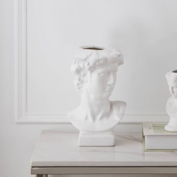 Eglo - Κεραμικό βάζο 26x16 cm λευκό