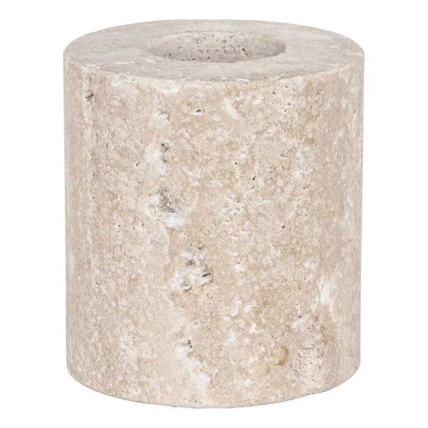 Eglo - Κηροπήγιο 5x5 cm μπεζ μάρμαρο/μπεζ