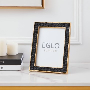 Eglo - Κορνίζα για φωτογραφία 13x18 cm μαύρο/χρυσό