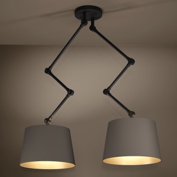 Eglo - Κρεμαστό φωτιστικό 2xE27/40W/230V καφέ