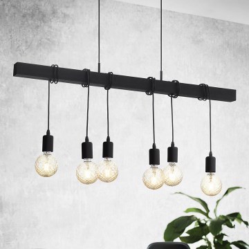 Eglo - Κρεμαστό φωτιστικό TOWNSHEND 6xE27/60W/230V