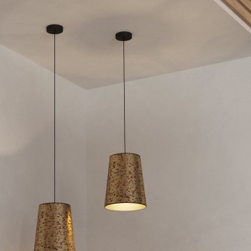 Eglo - Κρεμαστό φωτιστικό οροφής 1xE27/25W/230V χρυσό/ροζ