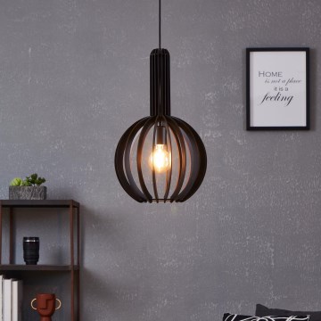 Eglo - Κρεμαστό φωτιστικό οροφής 1xE27/40W/230V διάμετρος 31 cm μαύρο