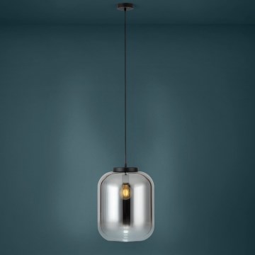 Eglo - Κρεμαστό φωτιστικό οροφής 1xE27/40W/230V διάμετρος 35 cm φιμέ