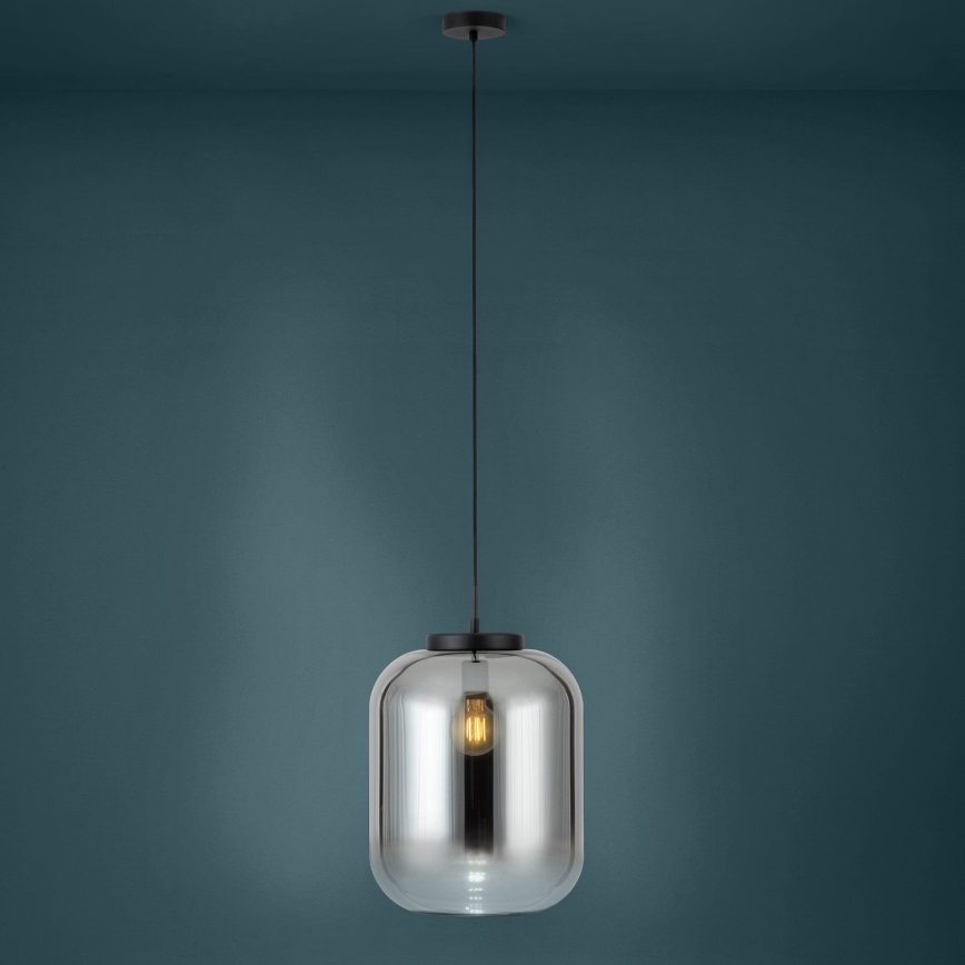 Eglo - Κρεμαστό φωτιστικό οροφής 1xE27/40W/230V διάμετρος 35 cm φιμέ