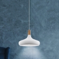 Eglo - Κρεμαστό φωτιστικό οροφής 1xE27/40W/230V διάμετρος 40 cm λευκό - FSC πιστοποιημένο