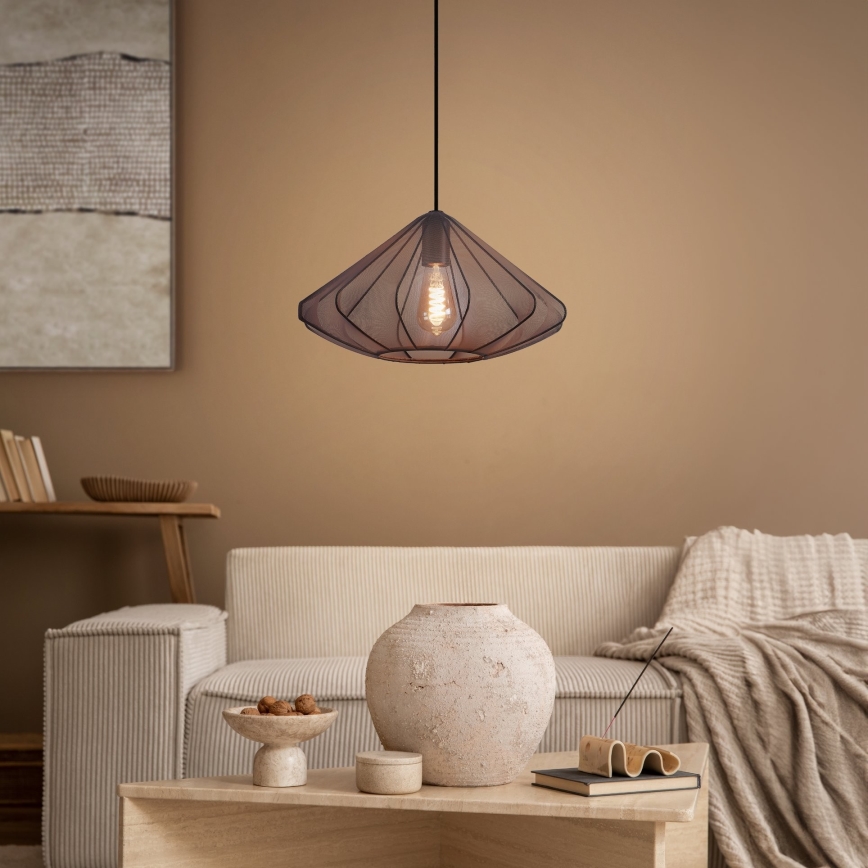 Eglo - Κρεμαστό φωτιστικό οροφής 1xE27/40W/230V διάμετρος 42,5 cm μαύρο