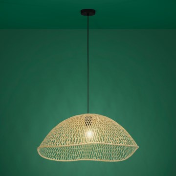 Eglo - Κρεμαστό φωτιστικό οροφής 1xE27/40W/230V διάμετρος 72 cm μπαμπού