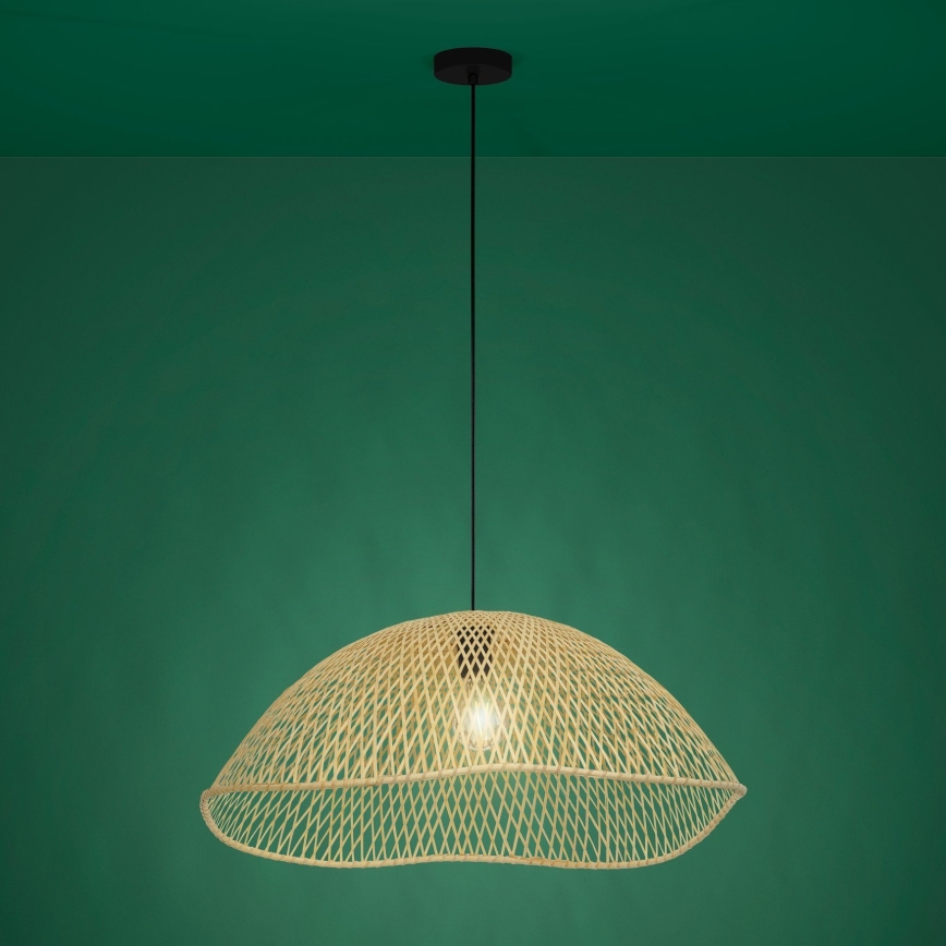 Eglo - Κρεμαστό φωτιστικό οροφής 1xE27/40W/230V διάμετρος 72 cm μπαμπού