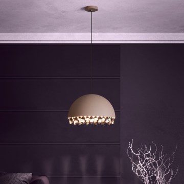 Eglo - Κρεμαστό φωτιστικό οροφής 1xE27/40W/230V καφέ