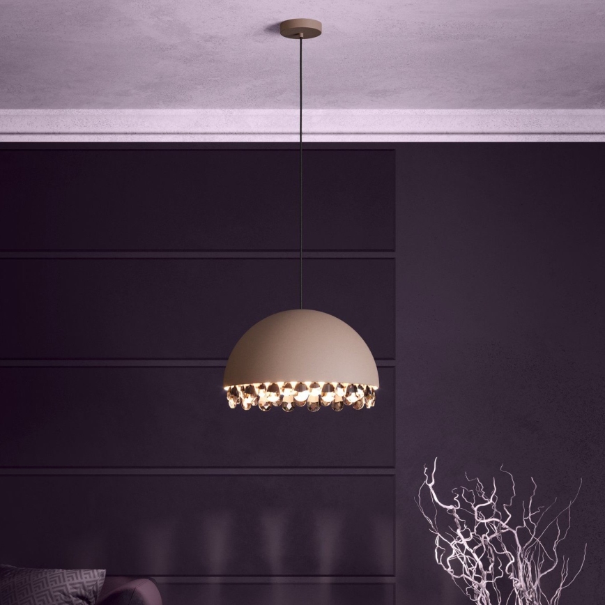 Eglo - Κρεμαστό φωτιστικό οροφής 1xE27/40W/230V καφέ