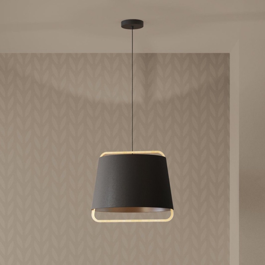 Eglo - Κρεμαστό φωτιστικό οροφής 1xE27/40W/230V μαύρο