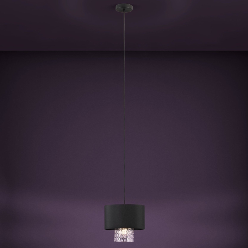 Eglo - Κρεμαστό φωτιστικό οροφής 1xE27/40W/230V μαύρο