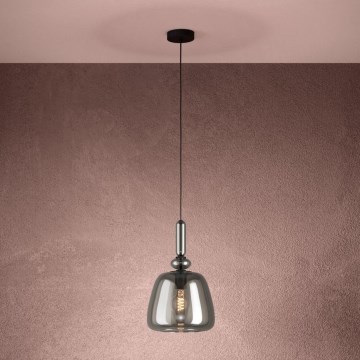 Eglo - Κρεμαστό φωτιστικό οροφής 1xE27/40W/230V φιμέ