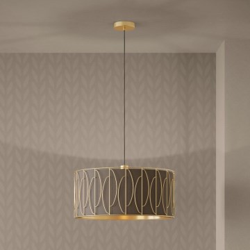 Eglo - Κρεμαστό φωτιστικό οροφής 1xE27/40W/230V χρυσό/καφέ