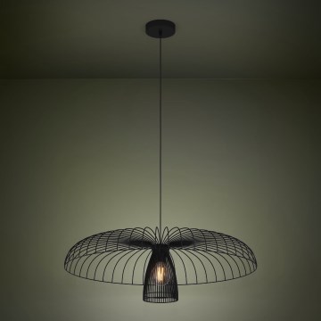 Eglo - Κρεμαστό φωτιστικό οροφής 1xE27/60W/230V διάμετρος 77 cm μαύρο