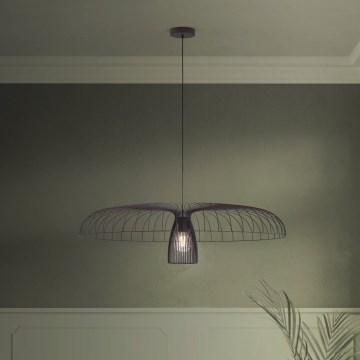 Eglo - Κρεμαστό φωτιστικό οροφής 1xE27/60W/230V διάμετρος 98,5 cm μαύρο