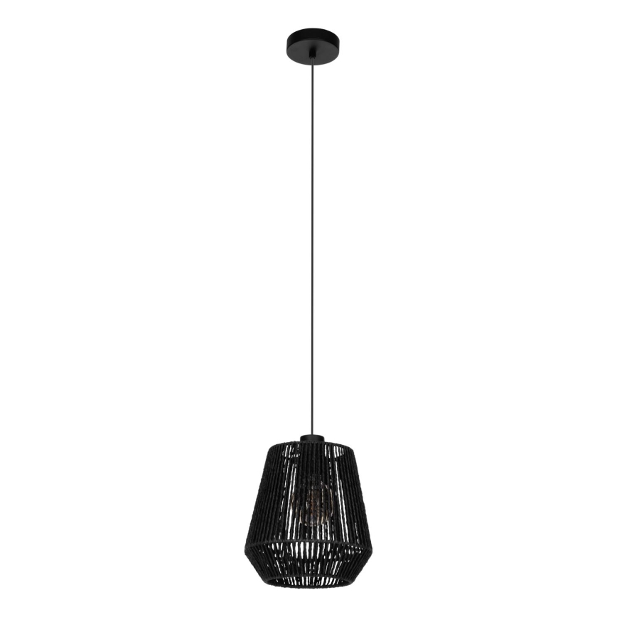 Eglo - Κρεμαστό φωτιστικό οροφής 1xE27/60W/230V μαύρο