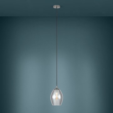 Eglo - Κρεμαστό φωτιστικό οροφής 1xE27/60W/230V φιμέ