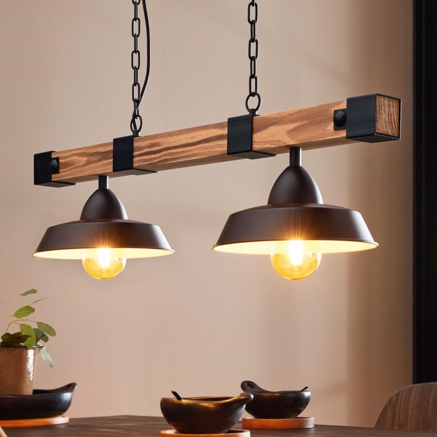 Eglo - Κρεμαστό φωτιστικό οροφής 2xE27/60W/230V