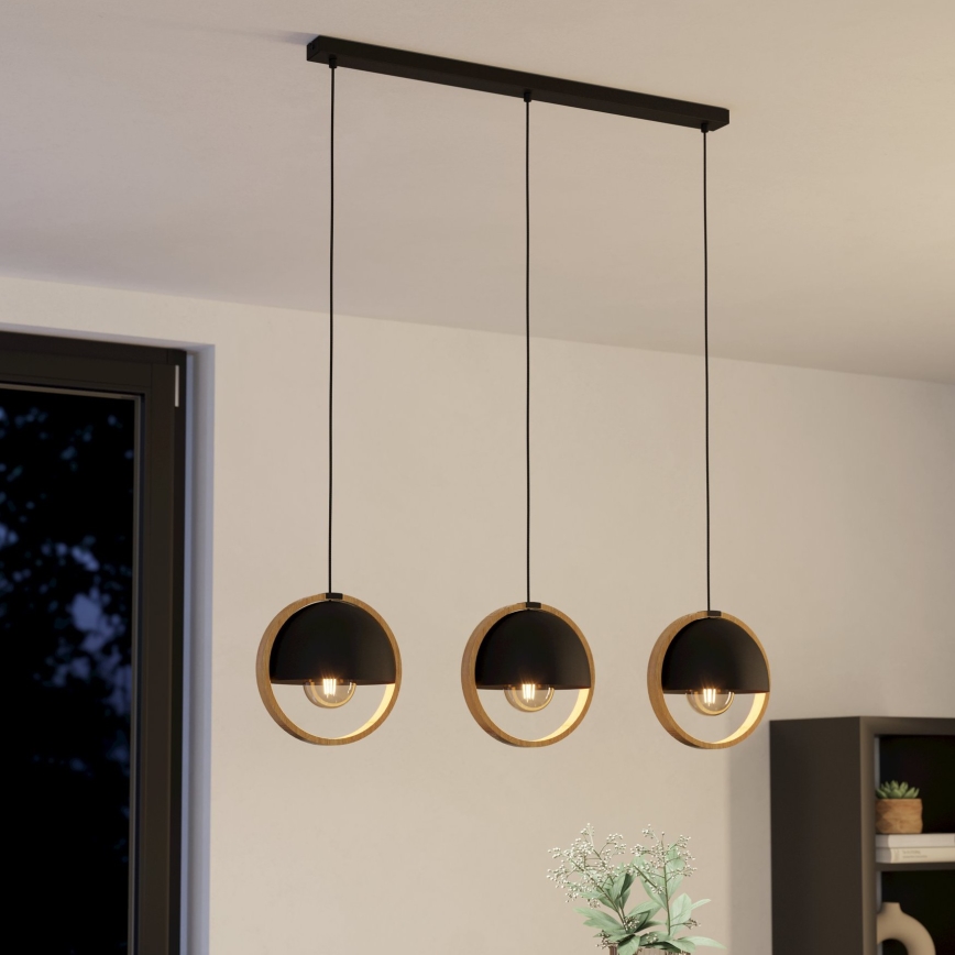 Eglo - Κρεμαστό φωτιστικό οροφής 3xE27/40W/230V