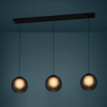 Eglo - Κρεμαστό φωτιστικό οροφής 3xE27/40W/230V φιμέ
