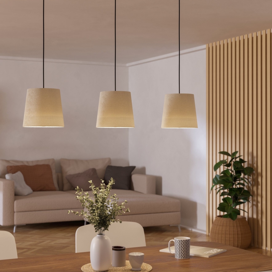 Eglo - Κρεμαστό φωτιστικό οροφής 3xE27/60W/230V λευκό